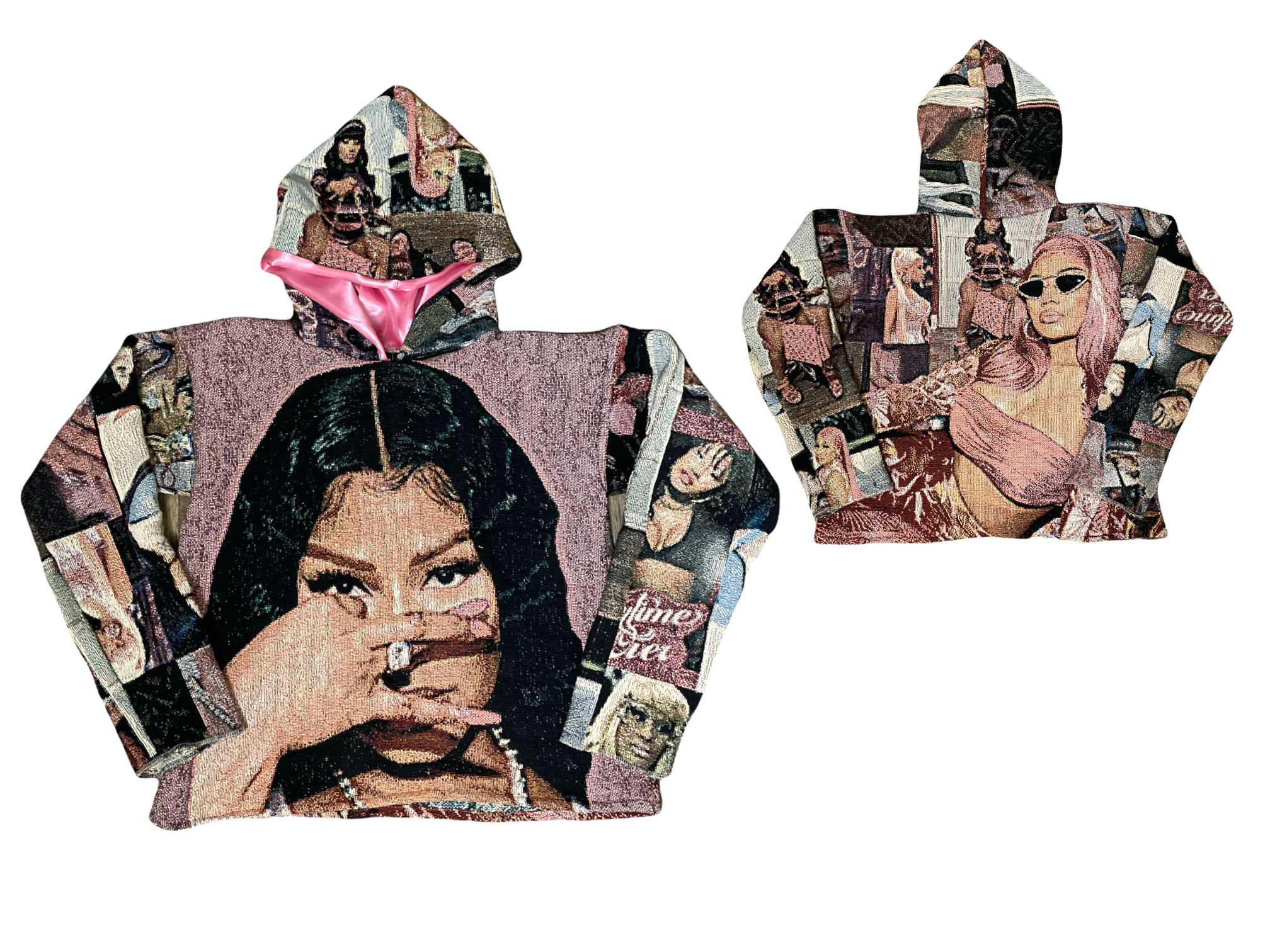 Preorder Nicki Minaj Satin Hoodie yasminalexistudios